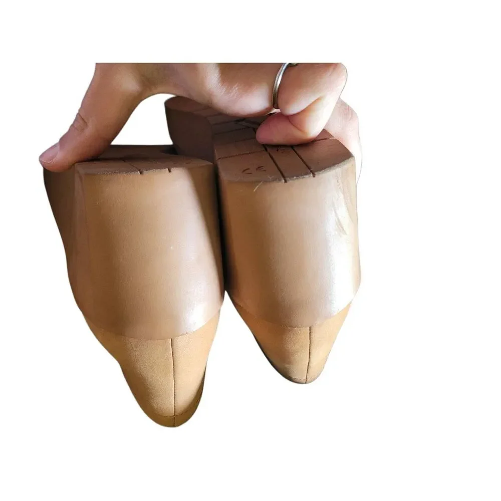 Vionic Wedge Pump Women's 9 Tan Sereno Nubuck Leather Comfort Orthopedic